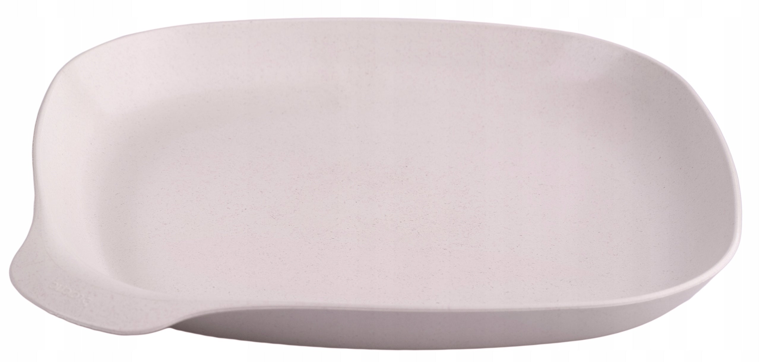 Set of 4 Reusable Plastic Hiking Plates for Picnic Beige 21cm Color gray