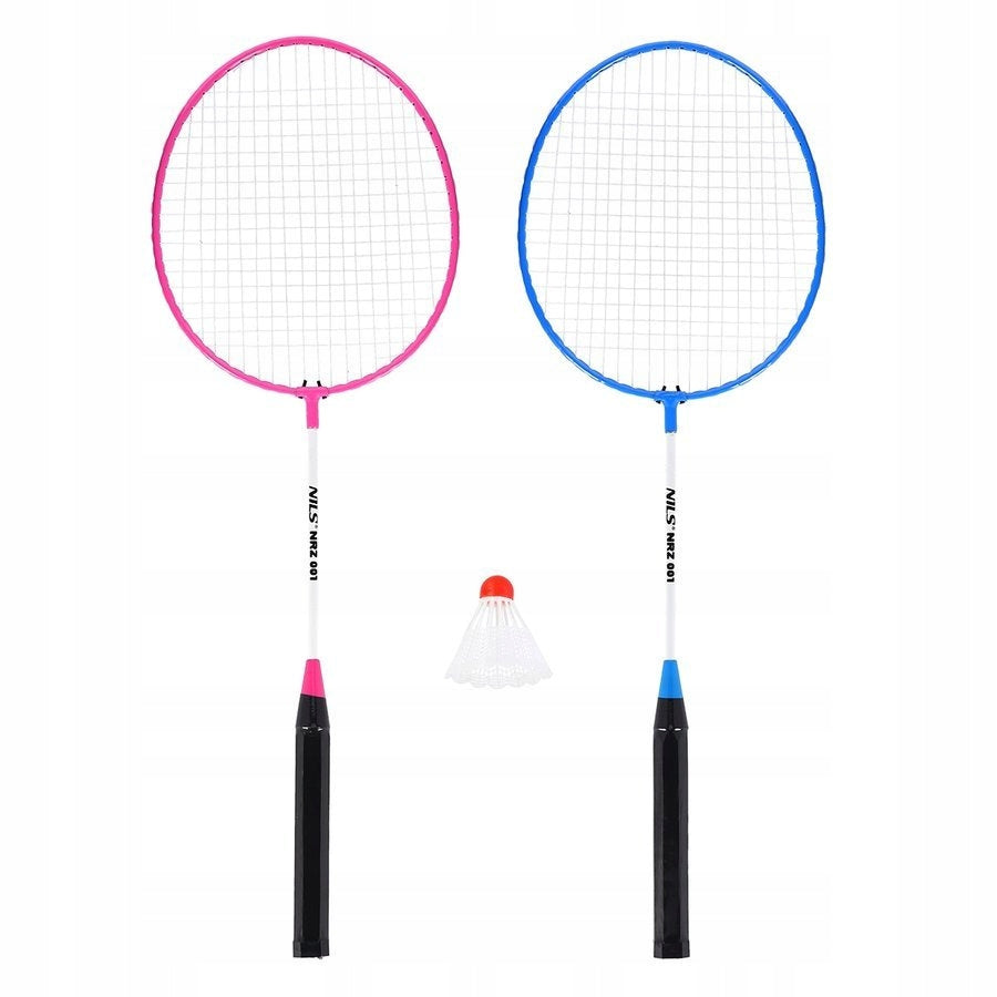 Set of 4 Rockets + 5 Nylon Darts for Recreational Game in Badminton Brand Nils