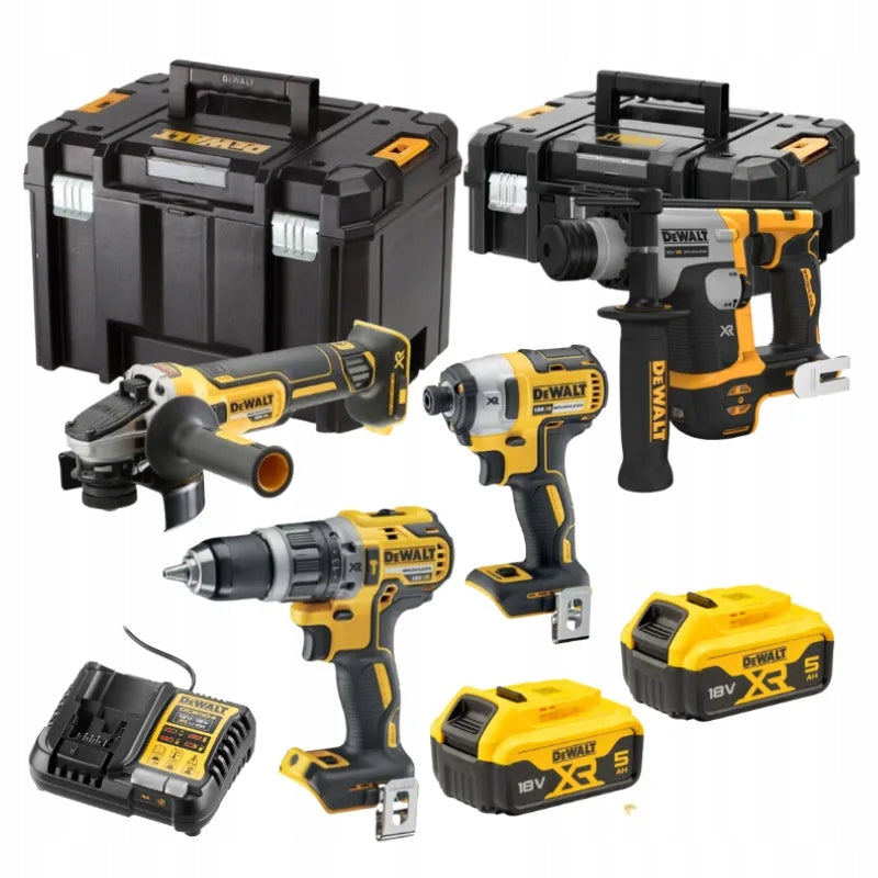Set of 4 Tools DeWalt 18V DCG405 DCD796 DCF887 DCH172
