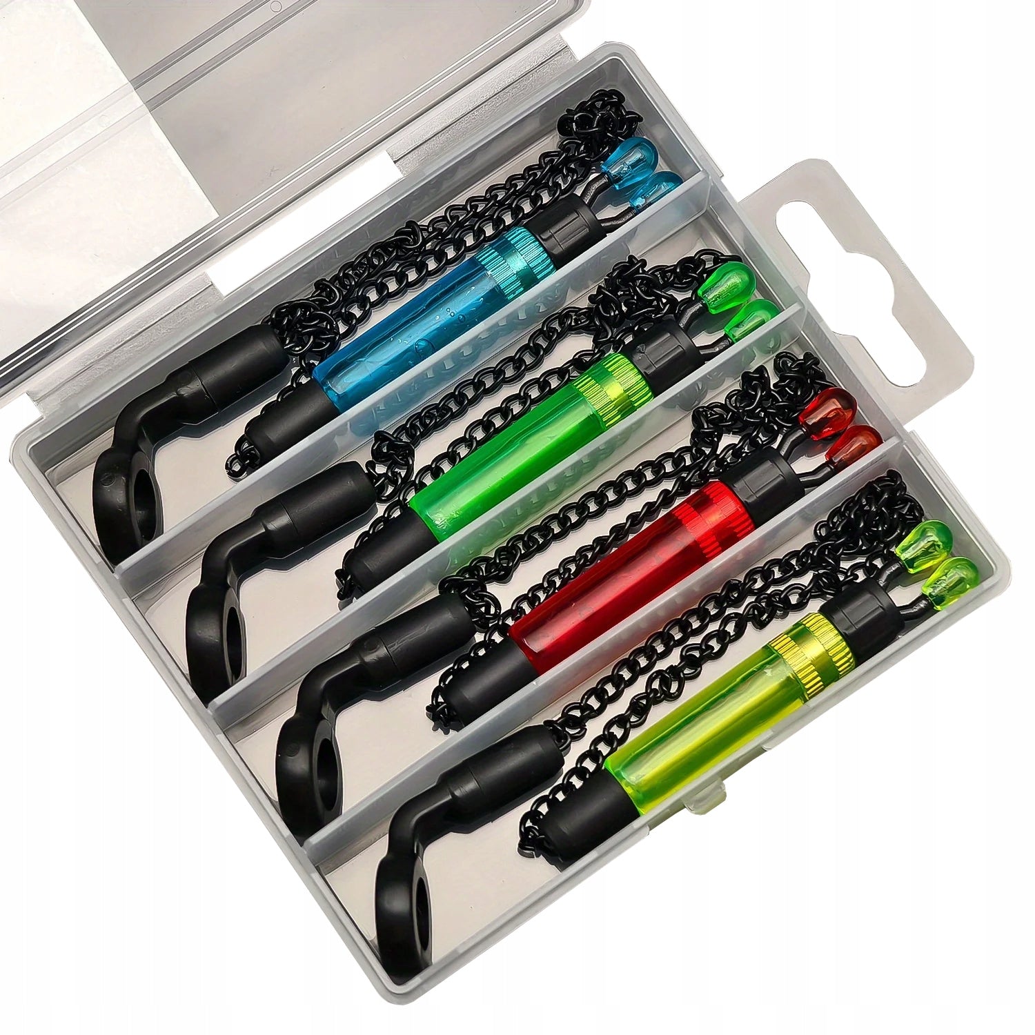 Set of 4 colors - swingers on a chain in a box of skylight beacons