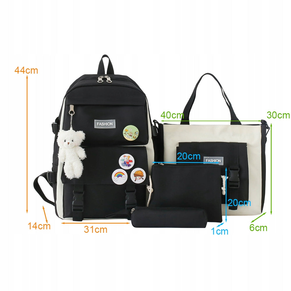 Set of 4pcs school backpack for girls, satchel, school bag Manufacturer code BHJFYT24