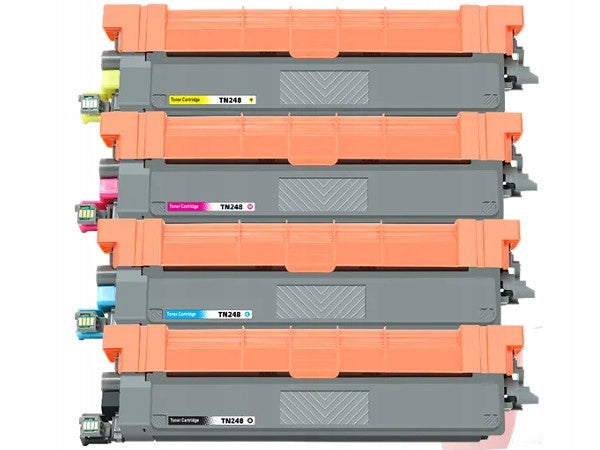 Set of 4x Toner Cartridges for Brother TN-248XL DCP-L3515 DCP-L3520 DCP-L3527 with Chip / WB Packaging status original