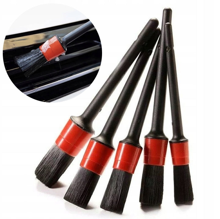 Set of 5 Detailing Brushes for Washing and Cleaning Size. 10 12 14 16 18