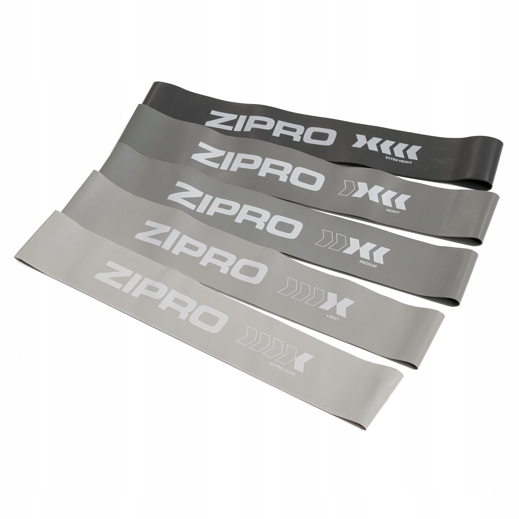 Set of 5 Rehabilitation Exercise Gums Resistance Rubbers Mini Band - Zipro Brand Zipro