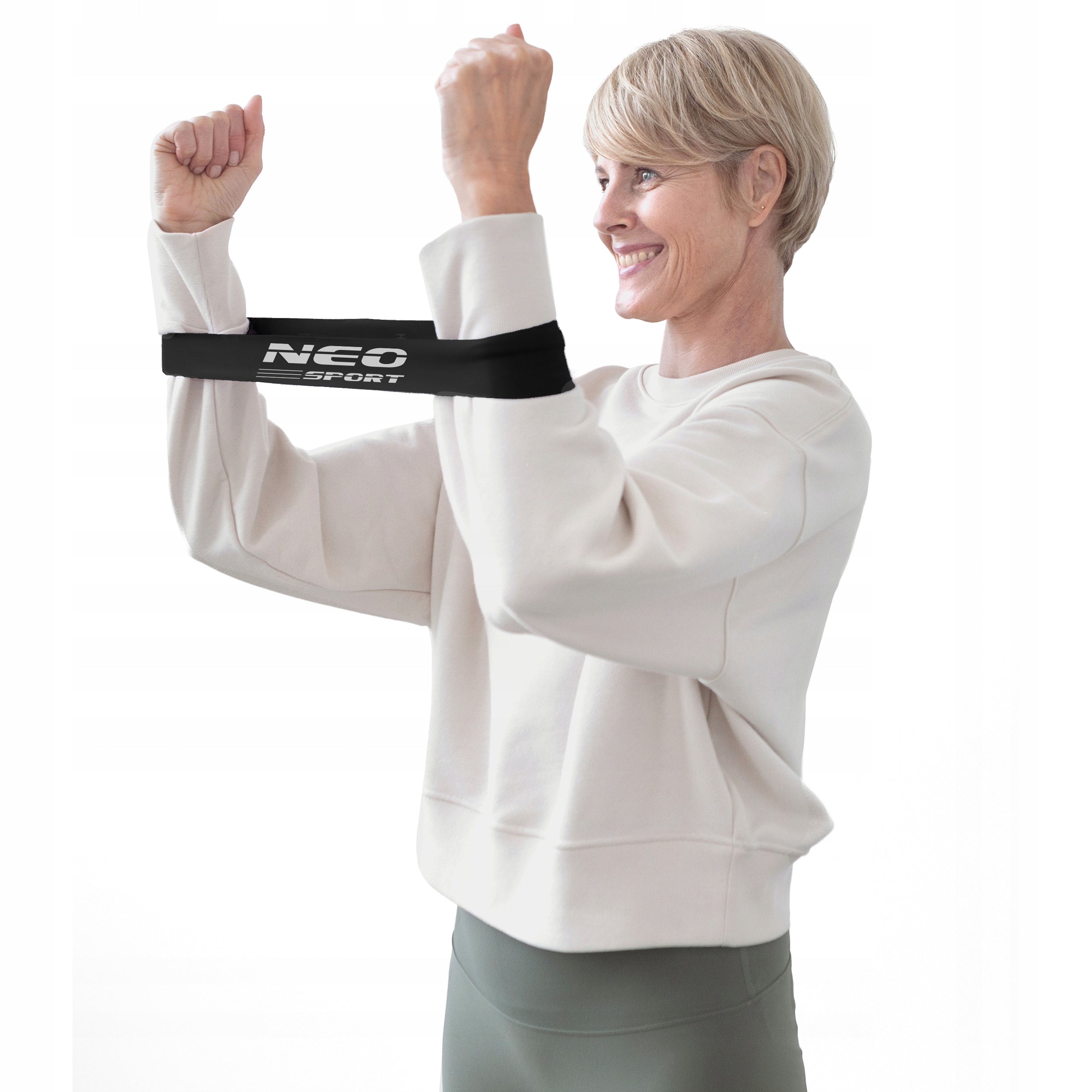 Set of 5 exercise rubbers mini band resistance tape 60x5cm fitness Neo-Sport Brand Neo-sport