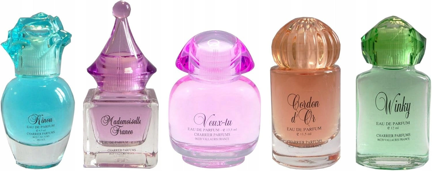 Set of 5 perfumed water EDP 56.2 ml CHARRIER PARFUMS ROMANTIC PACK