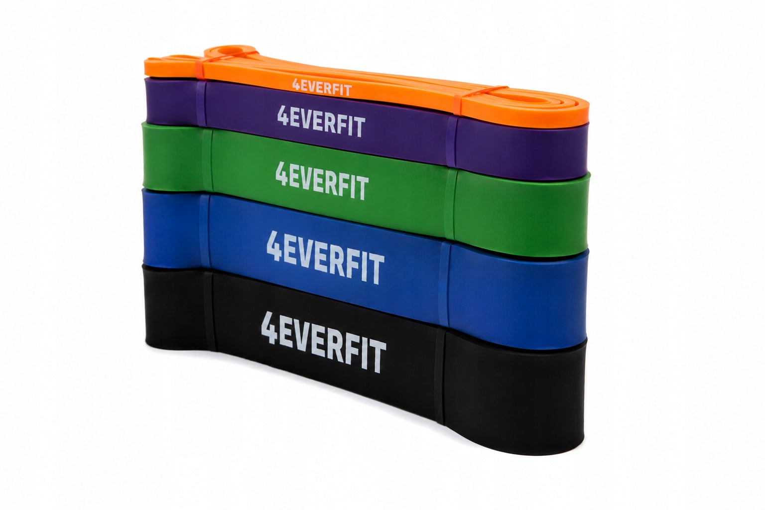 Set of 5 resistance bands for exercise power band fitness rehabilitation