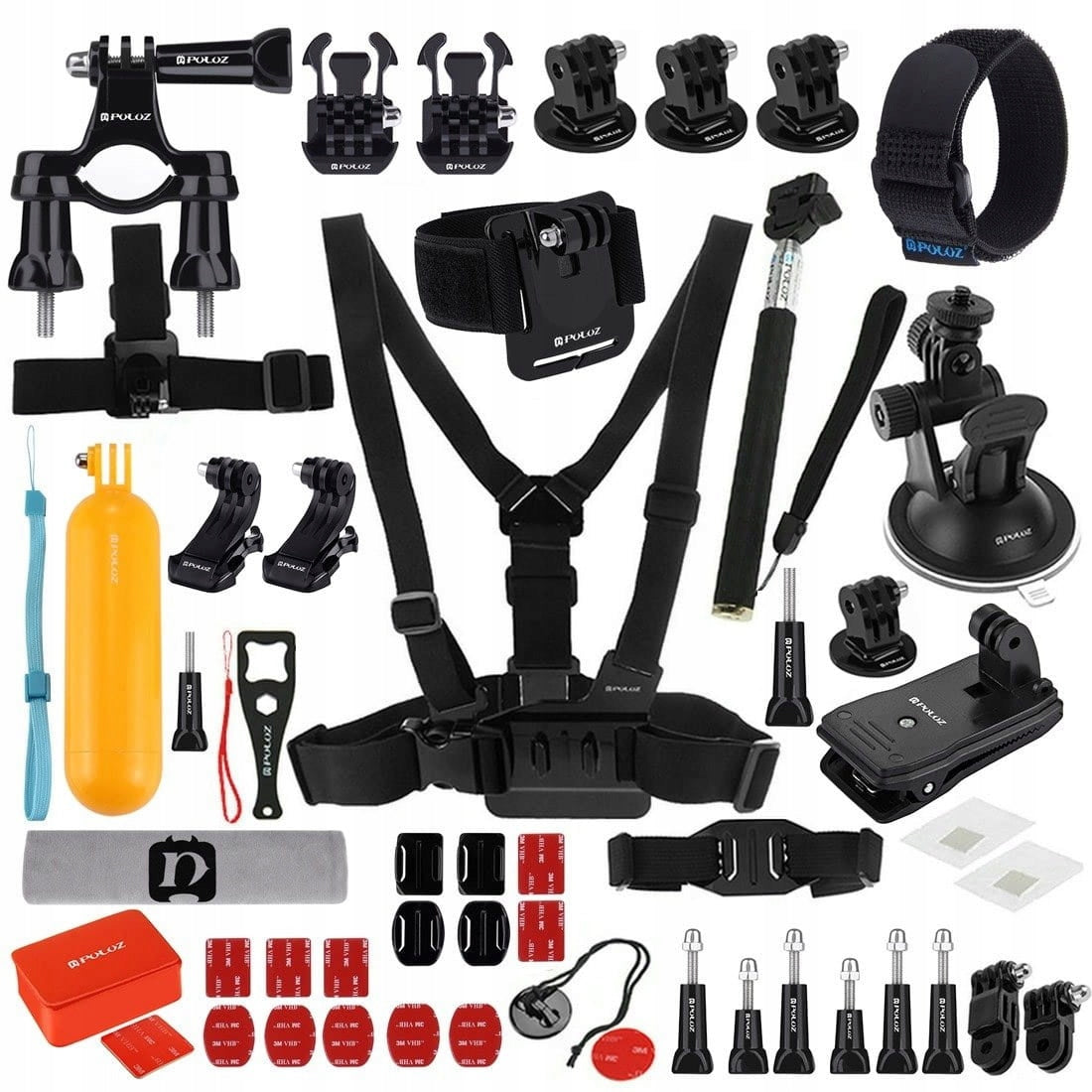 Set of 53in1 Camera Accessories GOPRO HERO 8 7 6 5 BLACK Accessories 53 pcs.