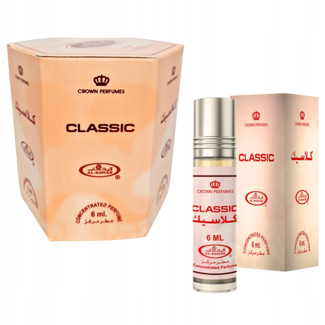 Set of 6 Perfumes in CLASSIC CPO Women's Oil 6 ml Al Rehab
