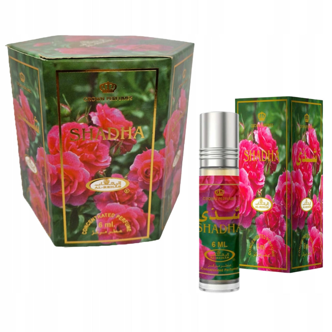 Set of 6 Perfumes in SHADHA CPO Women's Oil 6 ml Al Rehab