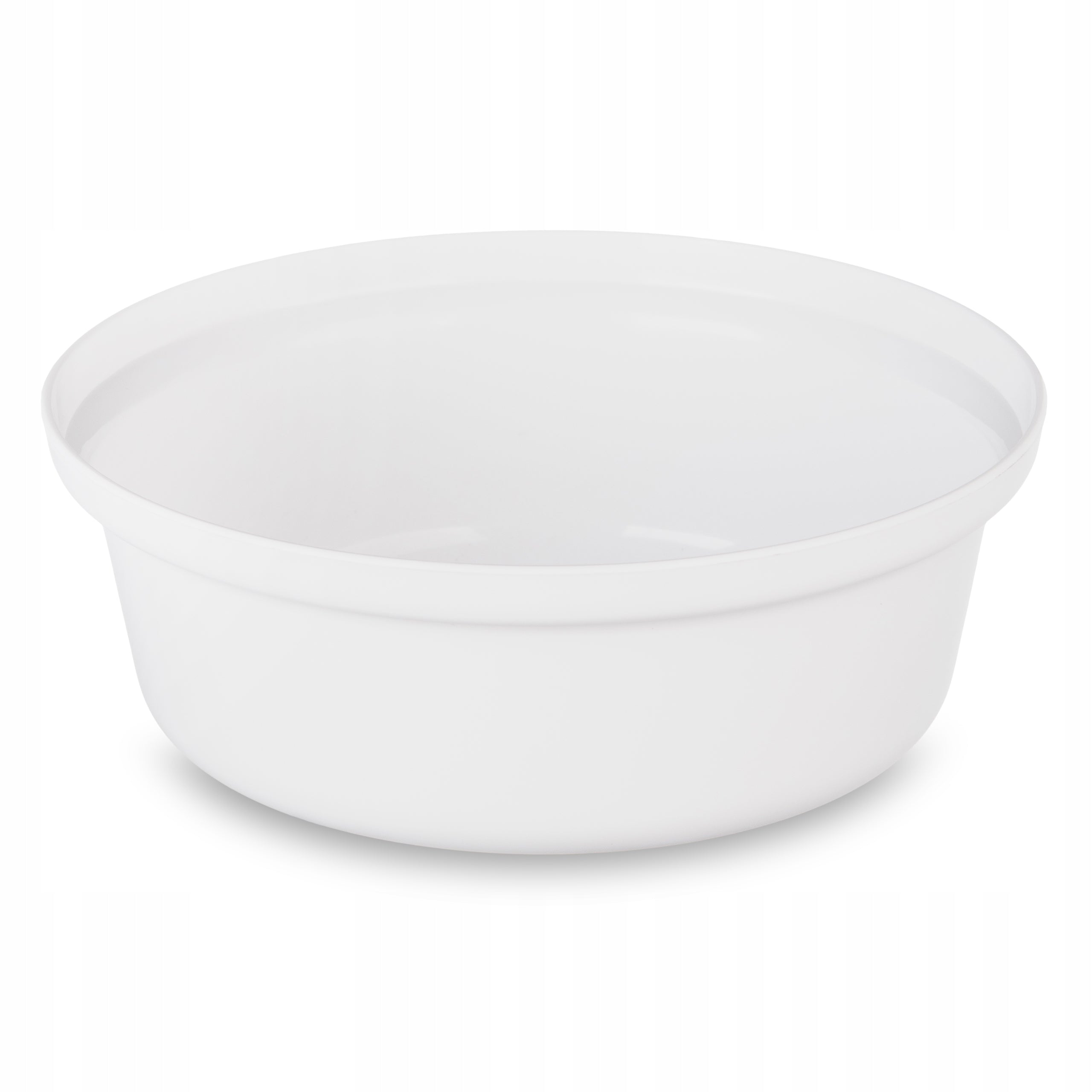 Set of 6 Tourist Bowls Plastic White Reusable Family 0,5L Color white