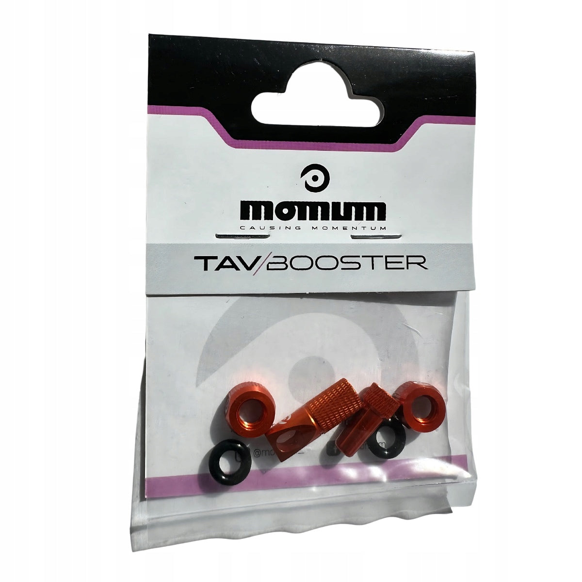Set of 6in1 cap valve nut presta chrome Momum Tav Booster Orange EAN (GTIN) 8437018972708