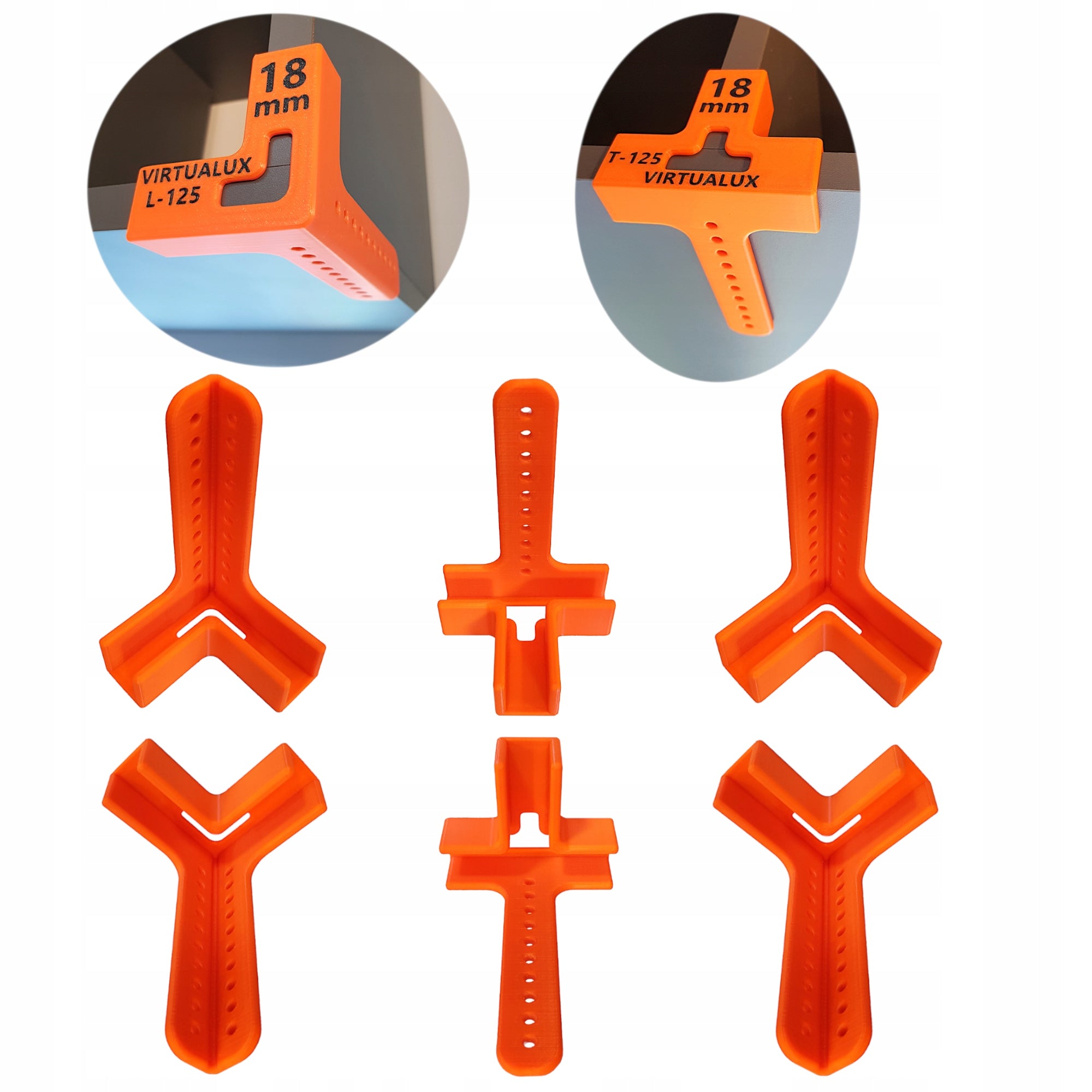 Set of 6x Carpentry Handles Third Hand Clamp for 18mm L+T Body