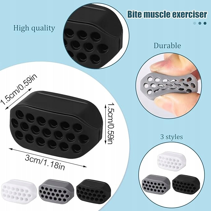 Set of 8 Pieces Exercise Gum Jaws Face Modeling Lifting Brand no brand