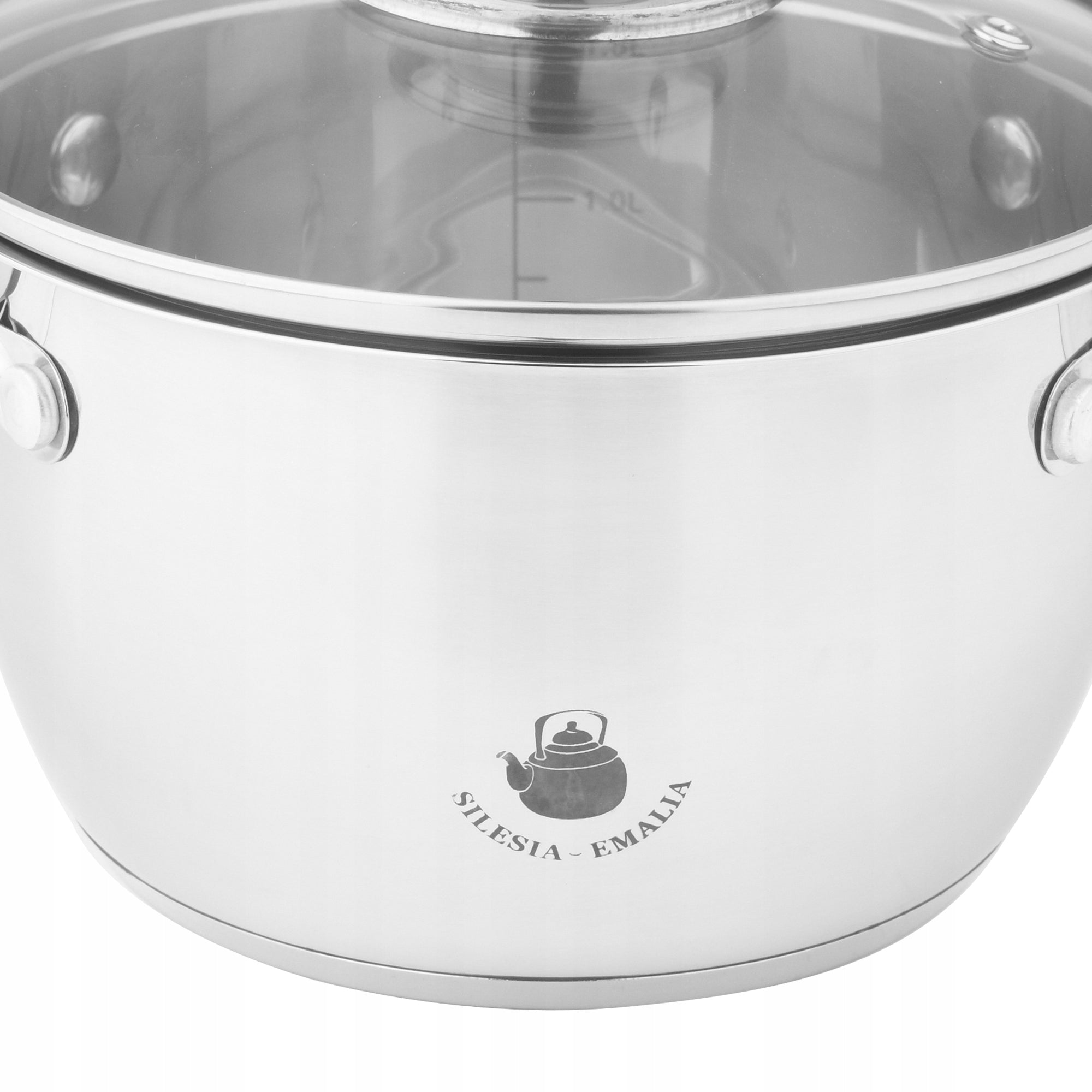 Set of 8 piece LEON stainless steel pots with lids Additional information suitable for ceramic cooker suitable for electric cooker suitable for gas cooker suitable for induction cooker cover included