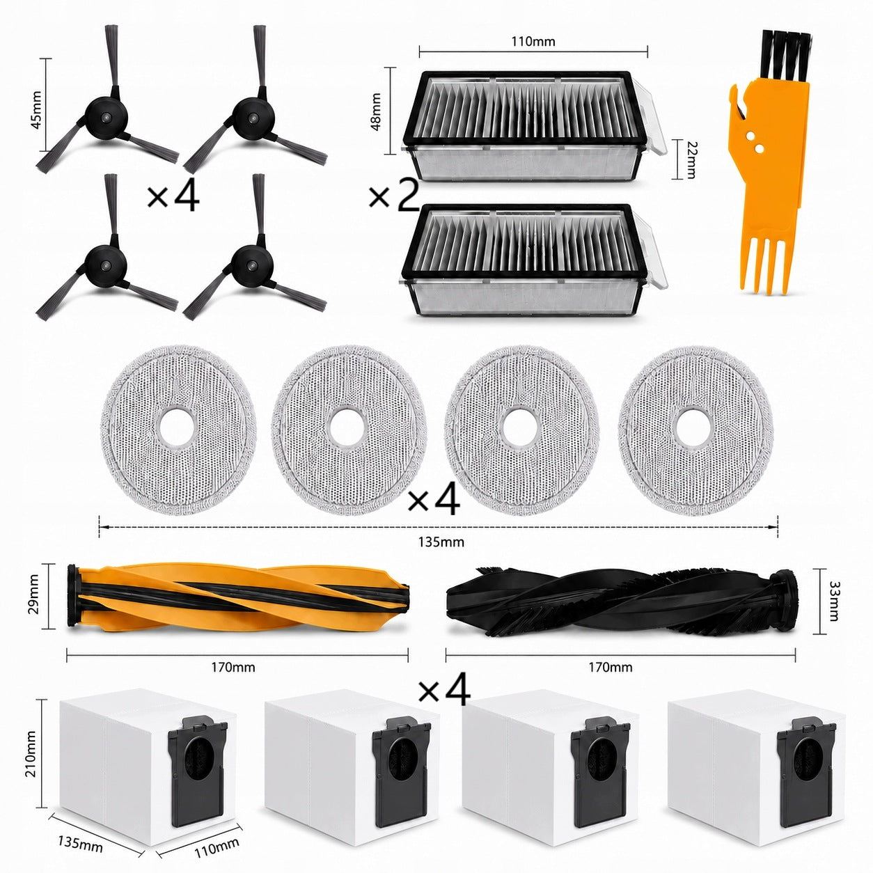 Set of Accessories for Dreame X50 Ultra Complete L50 L40S V50 Brand no brand