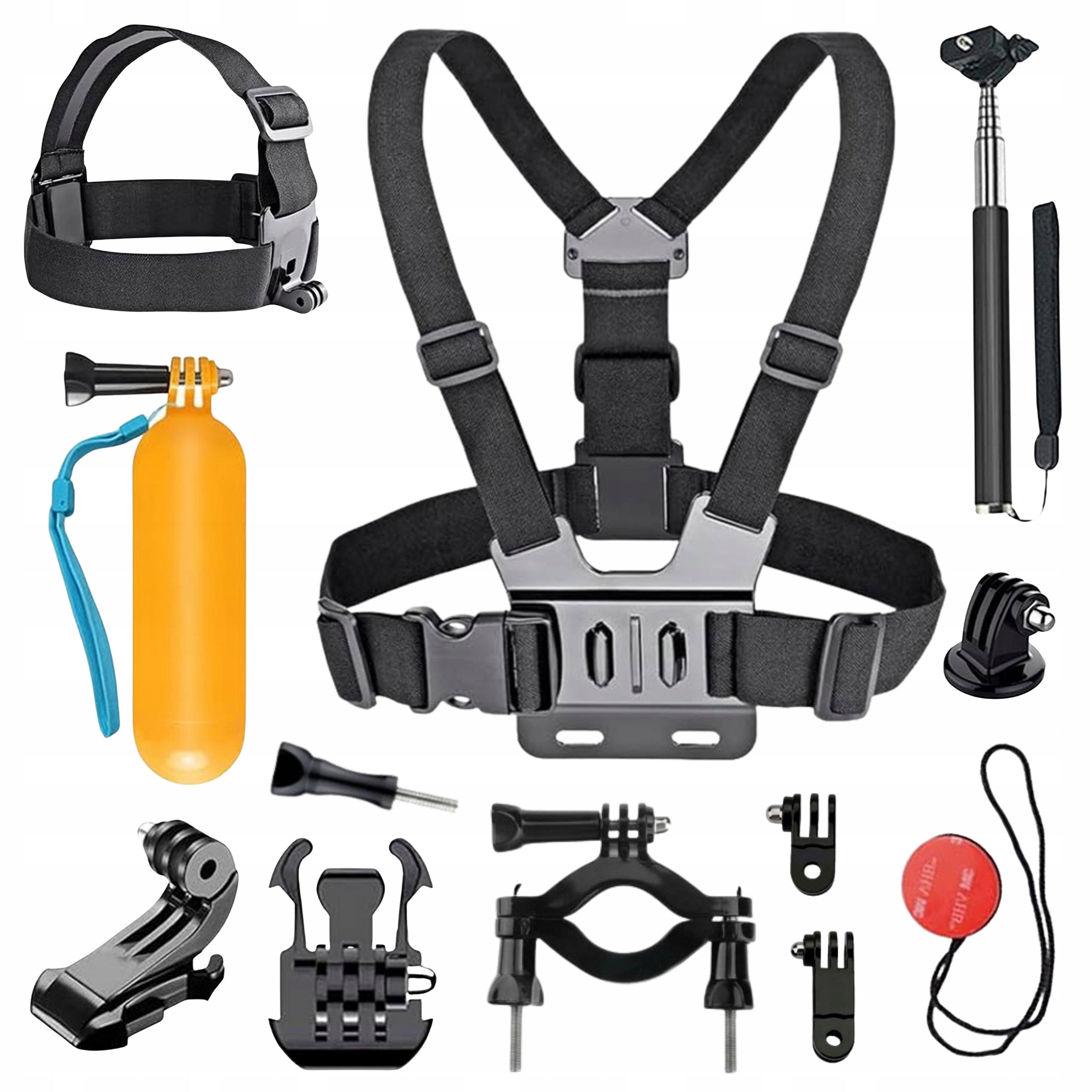 Set of Akcesoria for sports cameras SelfieStick Mounts Harness Holder