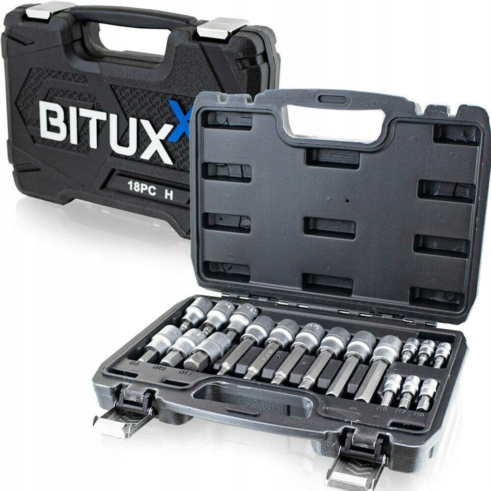 Set of Allen wrenches long short 1/2 1/4