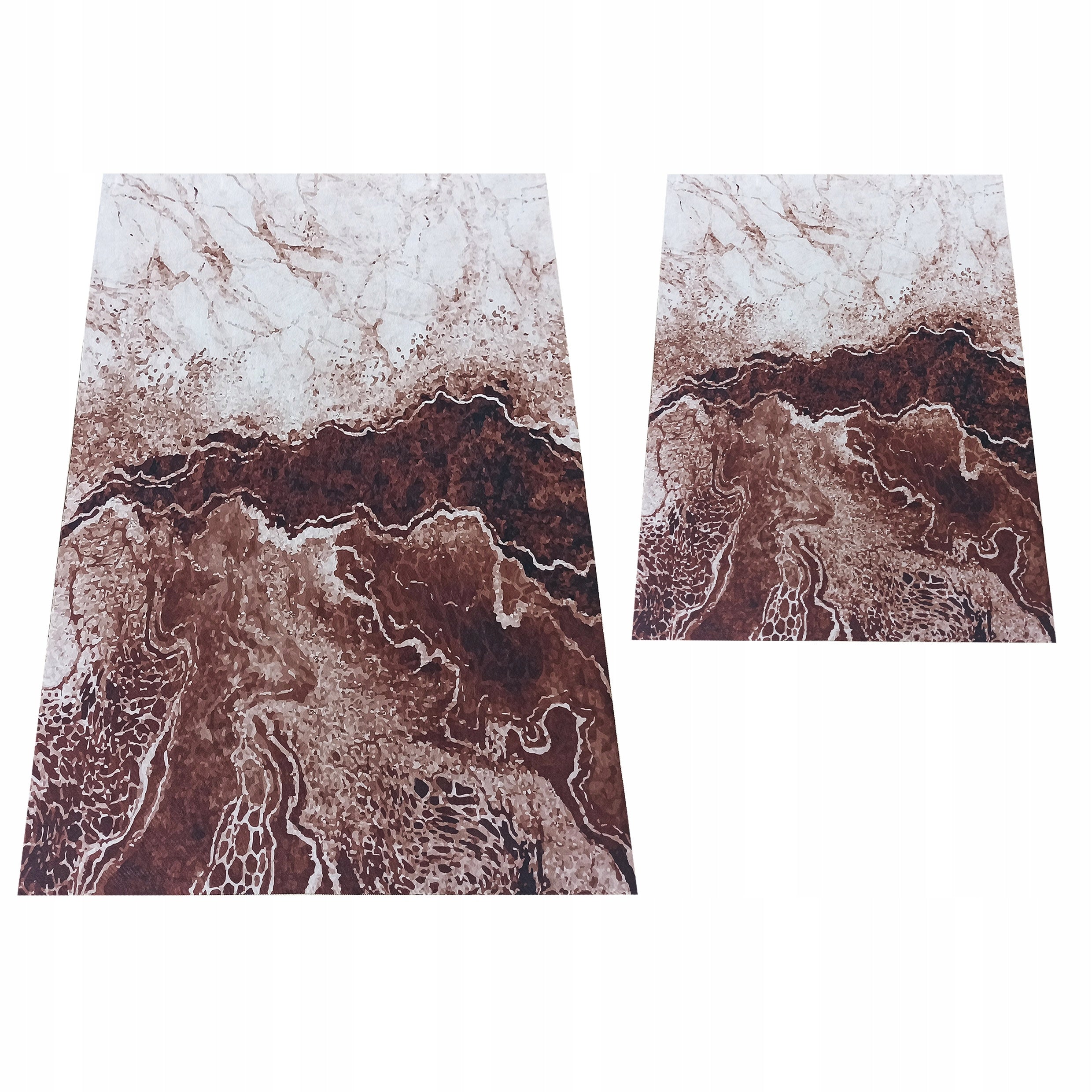 Set of Bathroom Rugs Horeca 60x100 + 80x150 111 brown