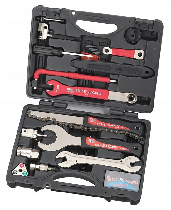 Set of Bicycle Tools Suitcase Keys Pullers Imbusy BIKE HAND YC-728