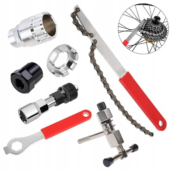 Set of Bicycle Tools for Chain Keys for Hub Bacik Skuwacz 7 el.