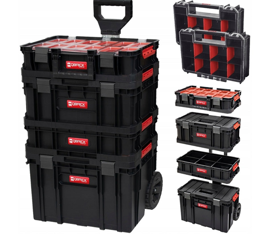 Set of Boxes Qbrick Two Cart 6in1 Tool Cart + Stanley FREEBIE Packaging status original