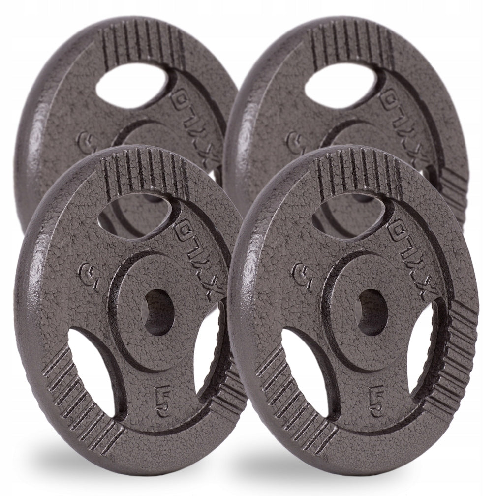 Set of CAST IRON LOADS 20KG plates CAST IRON circulation WEIGHTS discs METAL