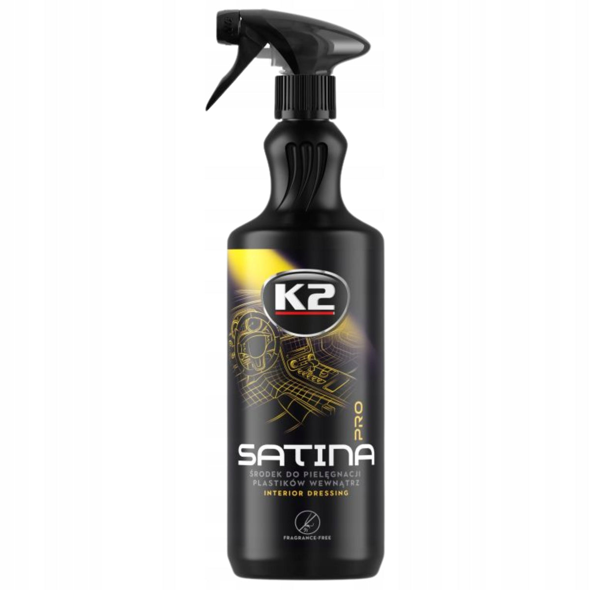 Set of Car Cosmetics K2 plastic interior + microfiber Manufacturer's catalog number PURIO SATINA