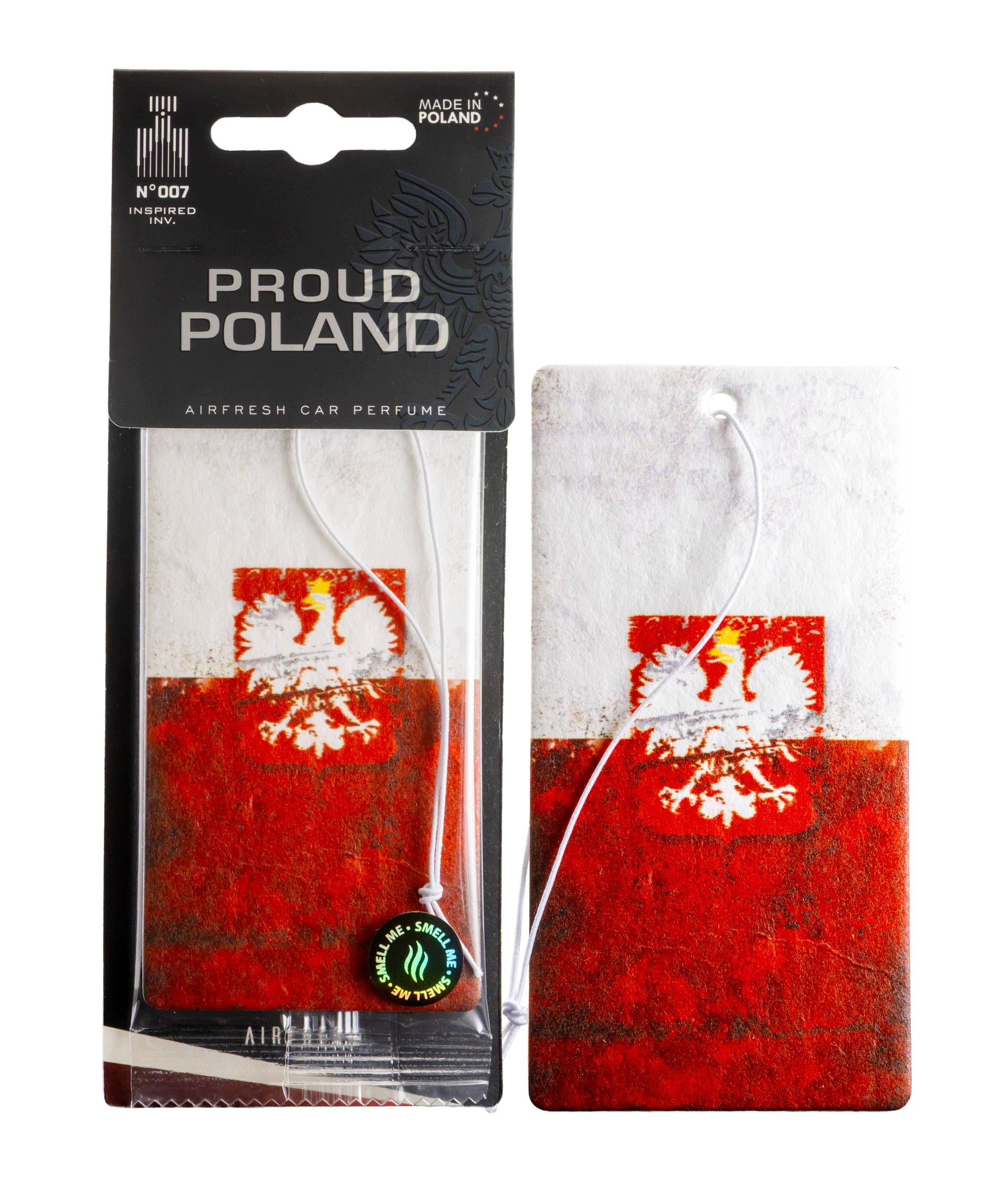 Set of Car Pendants PROUD POLAND For Car Fragrances 4pcs For Gift Packaging status original