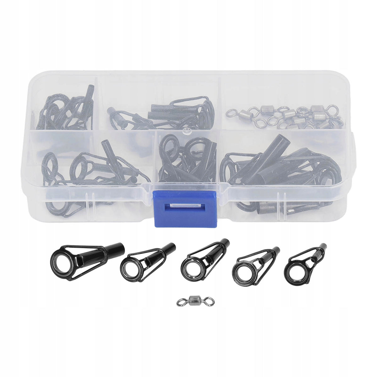 Set of Ceramic Guide Rings 8W Stainless Steel Frame