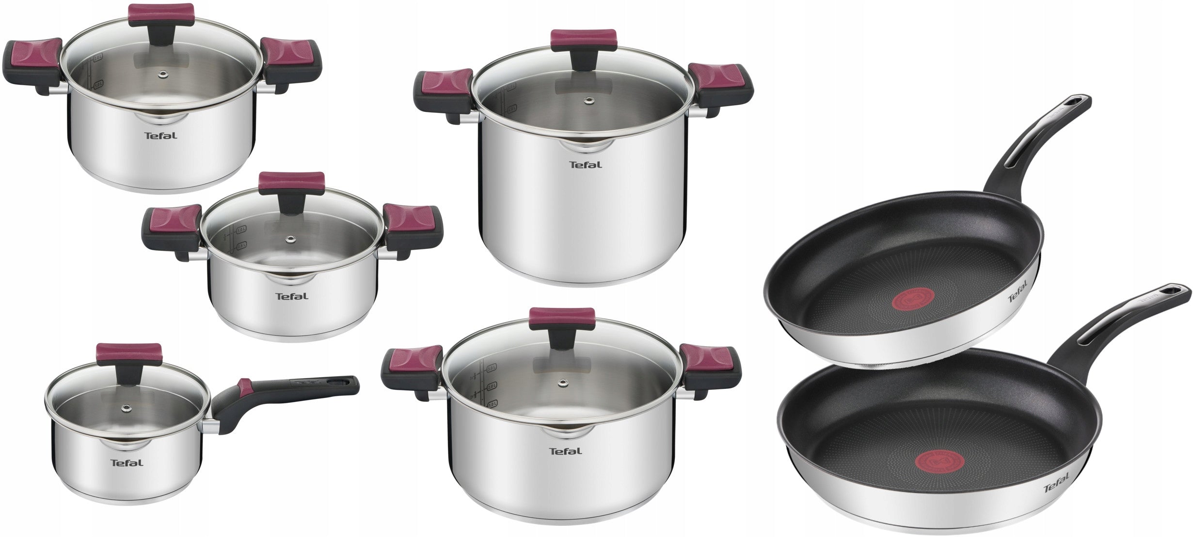 Set of Cook&Clip pots + pans Emotion 12 el