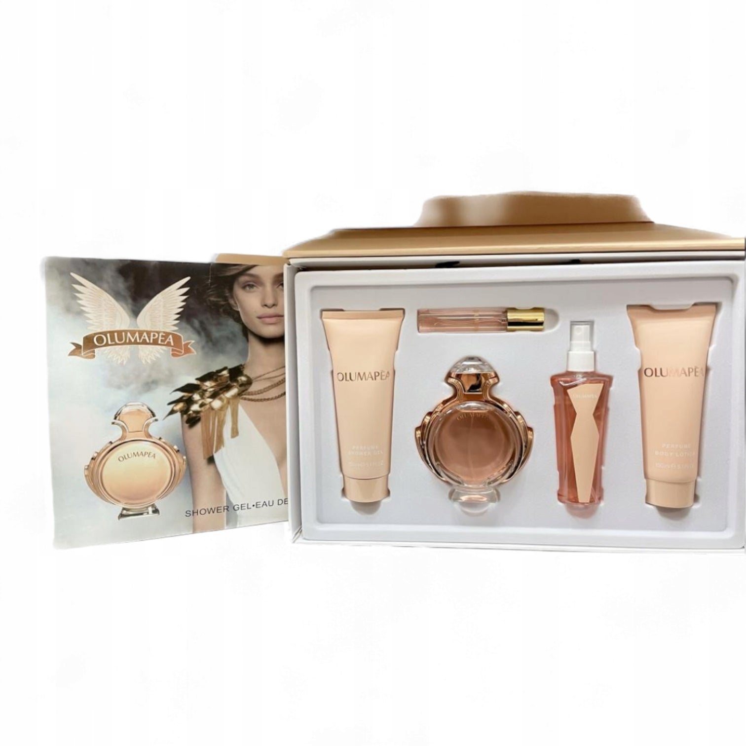 Set of Cosmetics for Women Olumapea Perfume Shower Gel Lotion Packaging status original