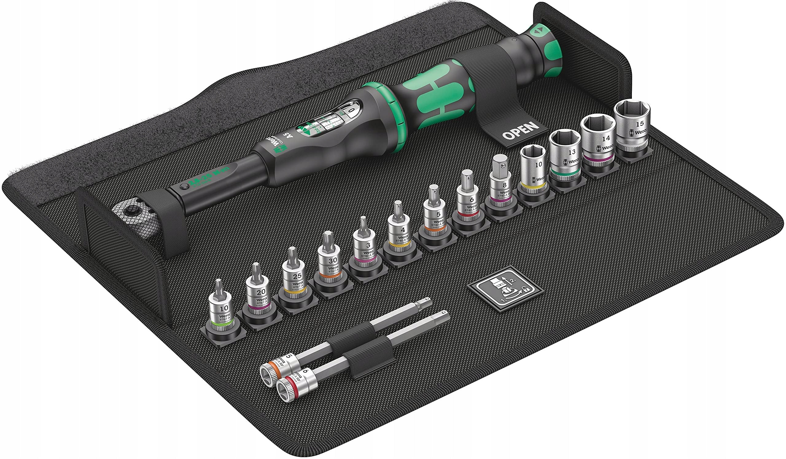 Set of Dynamometric Wrenches for Bike Wera,