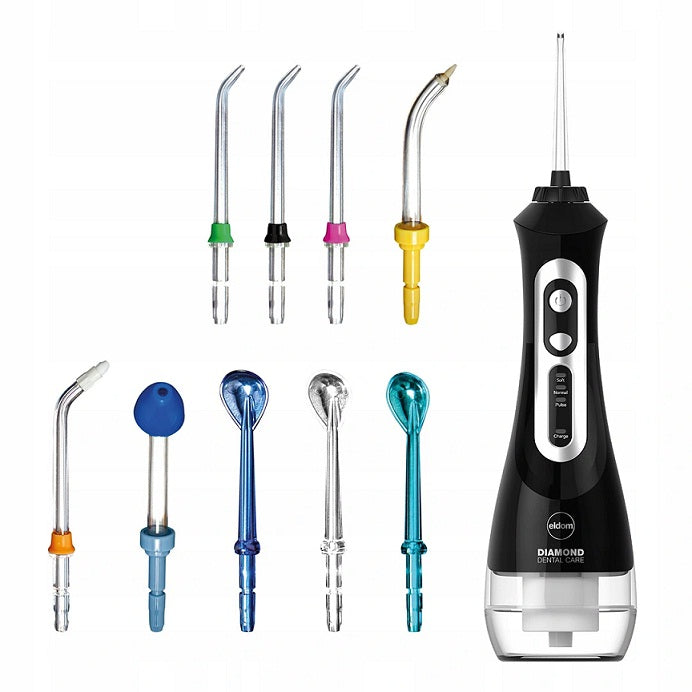 Set of Eldom RYZ102 tips for Eldom RY100B/C irrigator - 9 pieces Color black