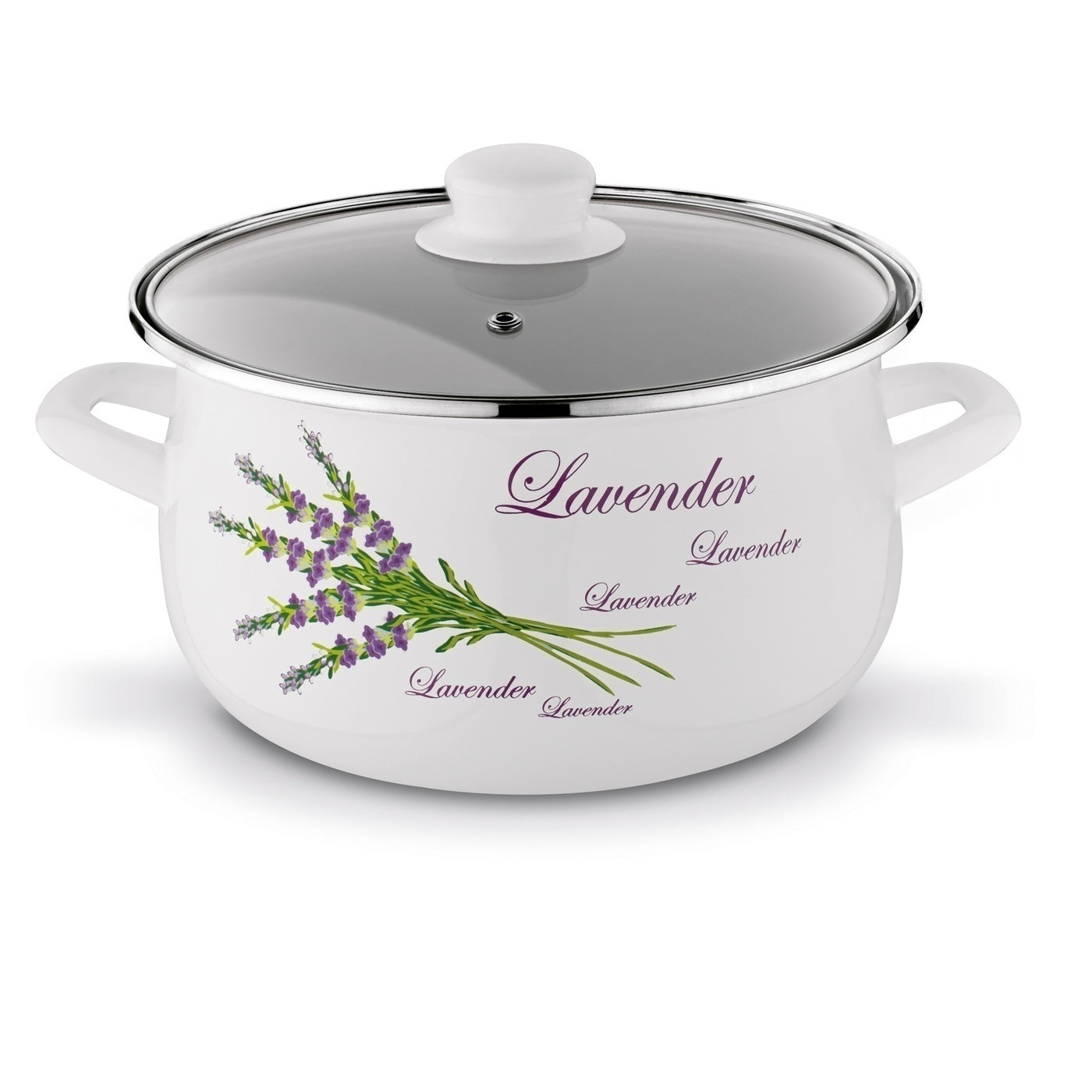 Set of Enamel Pots 6 Elements Lid Handles Induction Gas Solid Manufacturer code 5903313465083