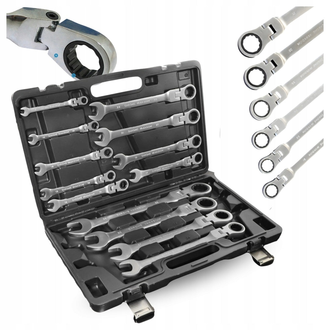 Set of Eye Wrenches with Ratchet 13 el Flexible 8-32mm Steel Suitcase Manufacturer code 5907131813262