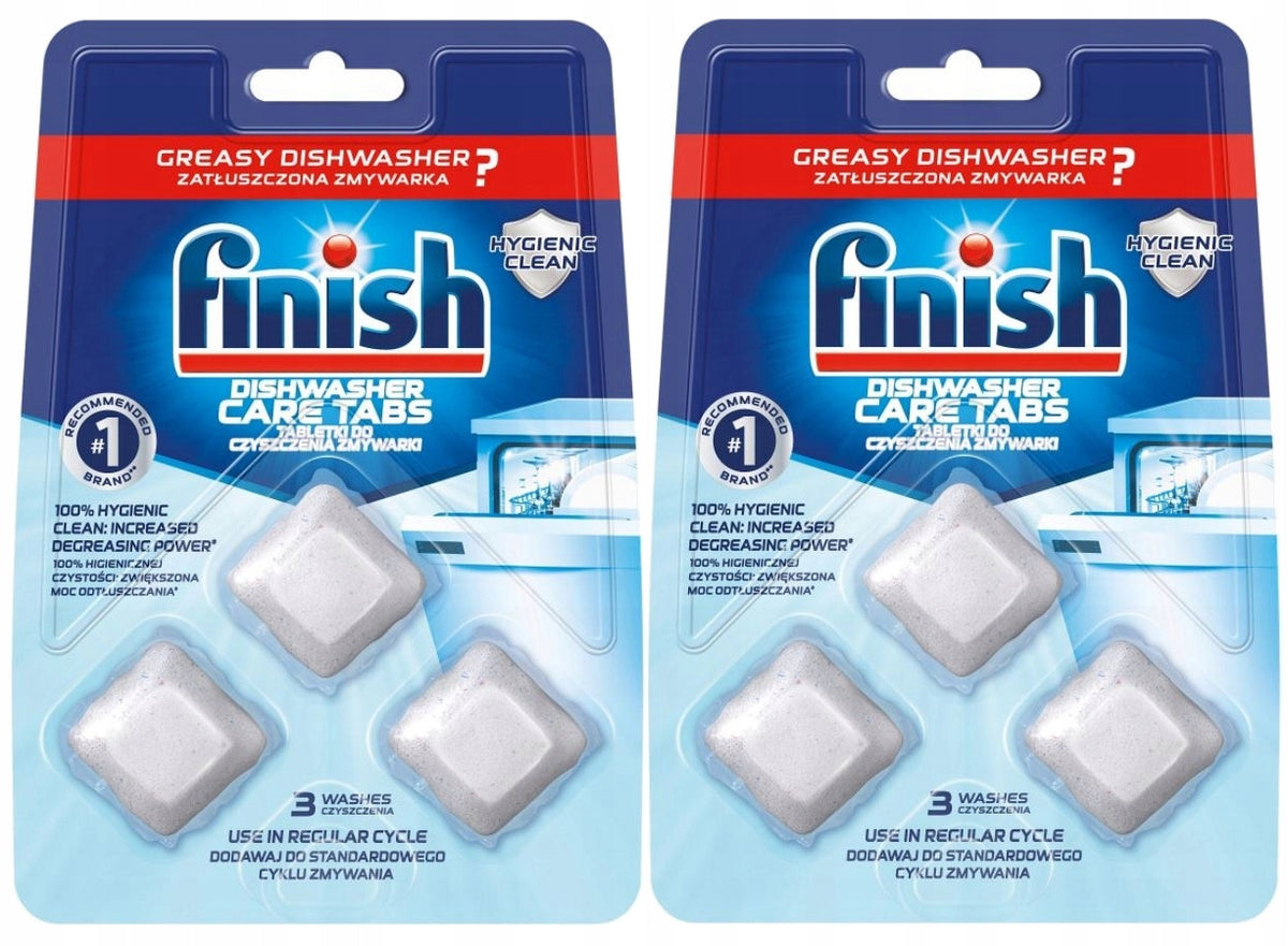 Set of Finish Dishwasher Cleaning Capsules Tablets 3 Pieces