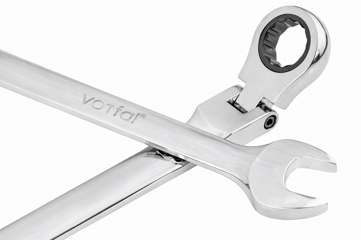 Set of Flat Eyelet Wrenches with Ratchet Broken 7el Brand Vorfal