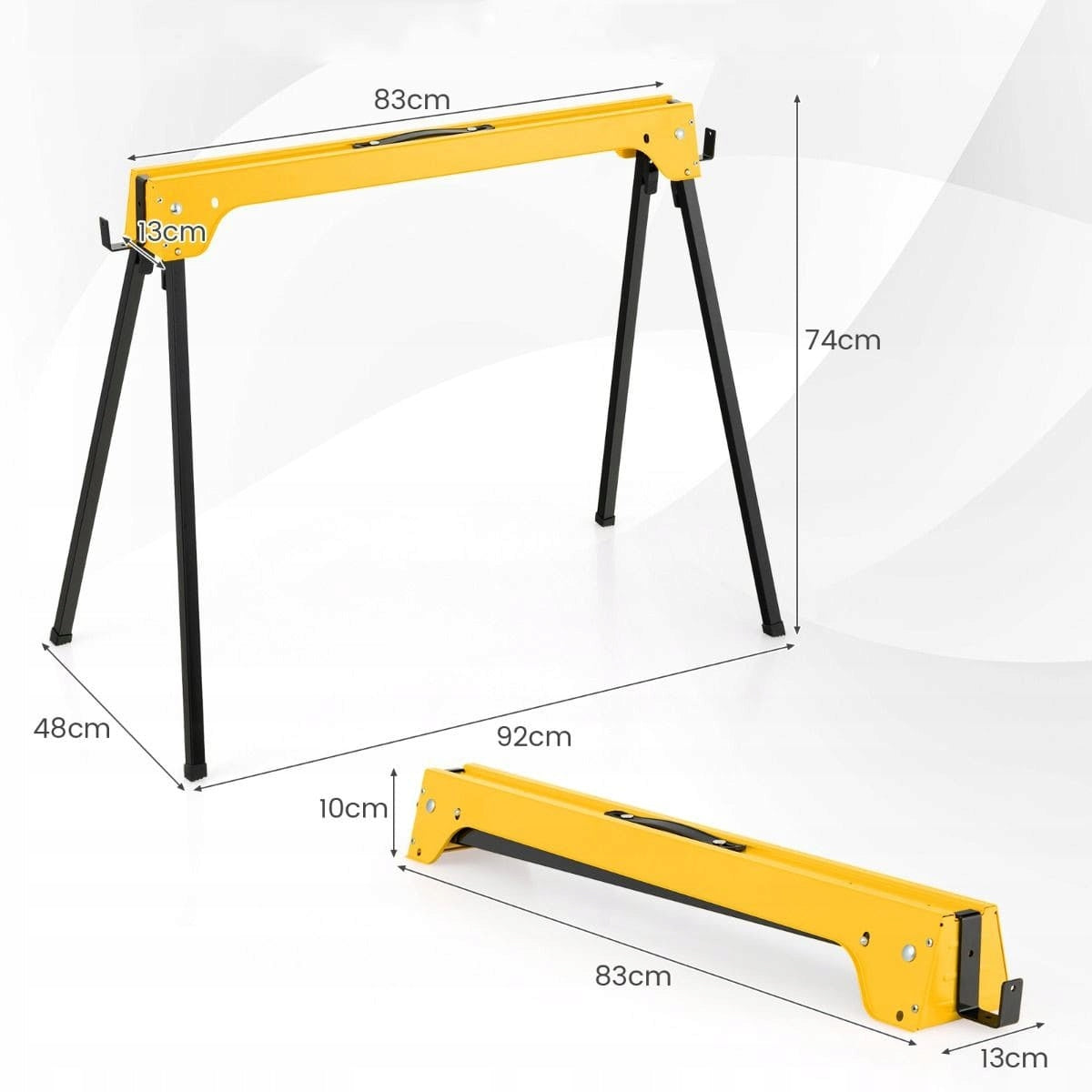 Set of Folding Workshop Goats 2 pcs. Brand Costway