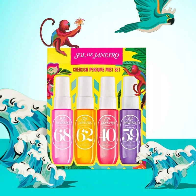 Set of Fragrances Sol de Janeiro 68 62 40 59 Miniatures 4x30 ml Mist Packaging status original