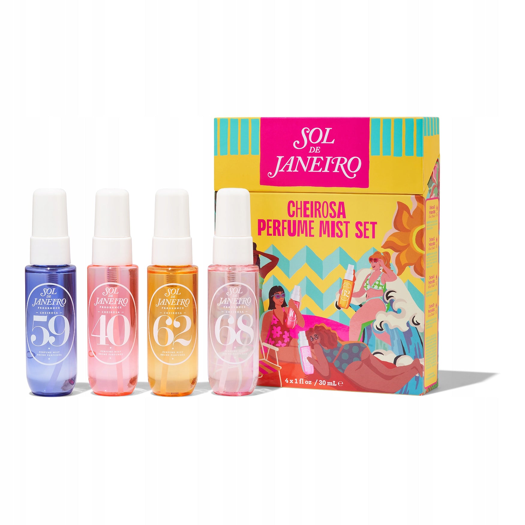 Set of Fragrances Sol de Janeiro 68 62 40 59 Miniatures 4x30 ml Mist