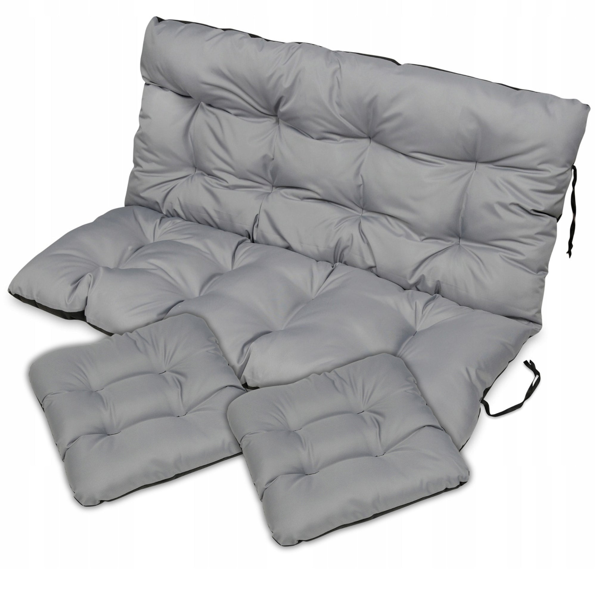 Set of GARDEN PILLOWS cushion for swing bench 120x60x50 +2x jasiek
