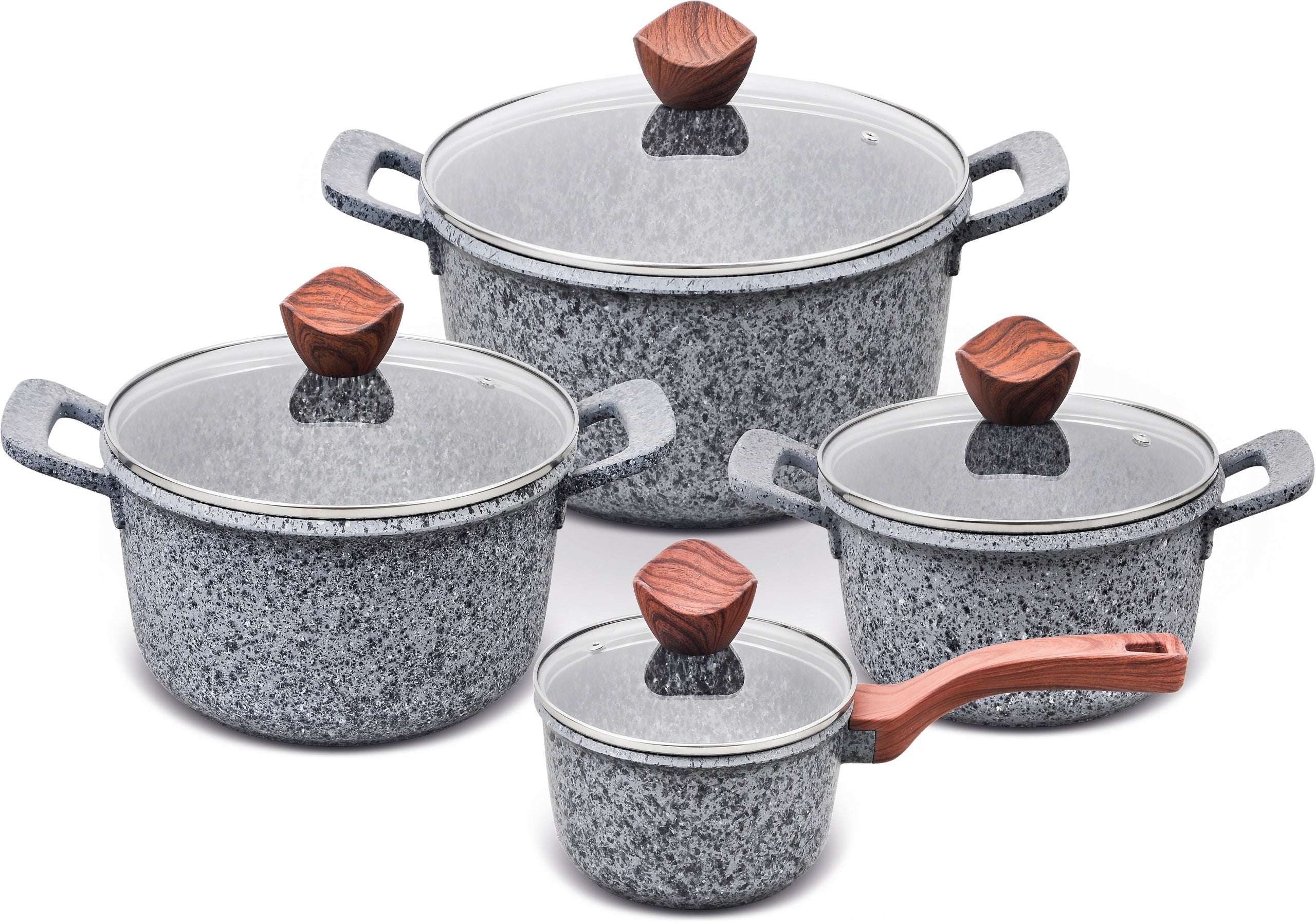 Set of GRANITe pots 8 el. INDUCTION GRANITE GAS for OVEN EAN (GTIN) 5902497550806