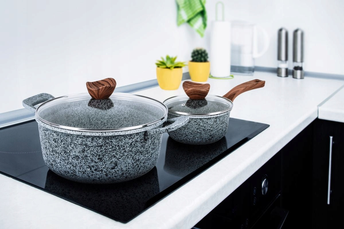 Set of GRANITe pots 8 el. INDUCTION GRANITE GAS for OVEN Manufacturer code GRANITE SET