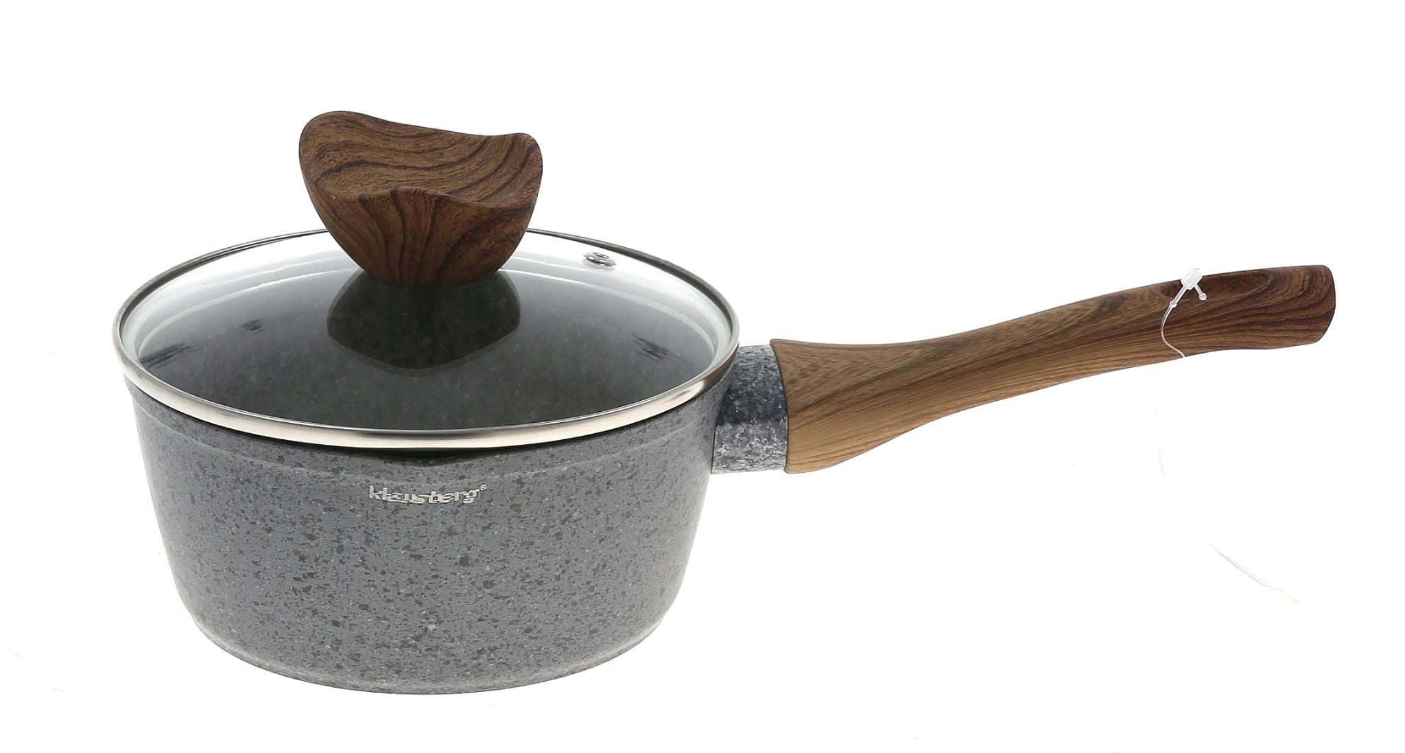 Set of GRANITe pots MARBLE Induction Gas KLAUSBERG KB 7242 Color gray