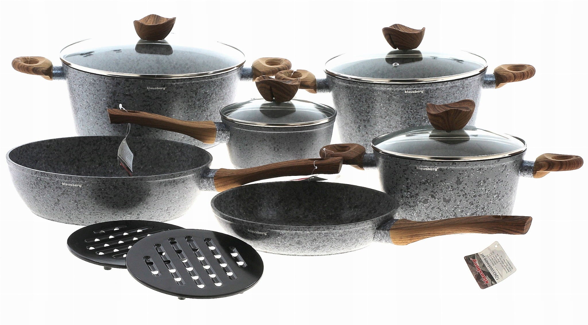 Set of GRANITe pots MARBLE Induction Gas KLAUSBERG KB 7242 EAN (GTIN) 5902666612427