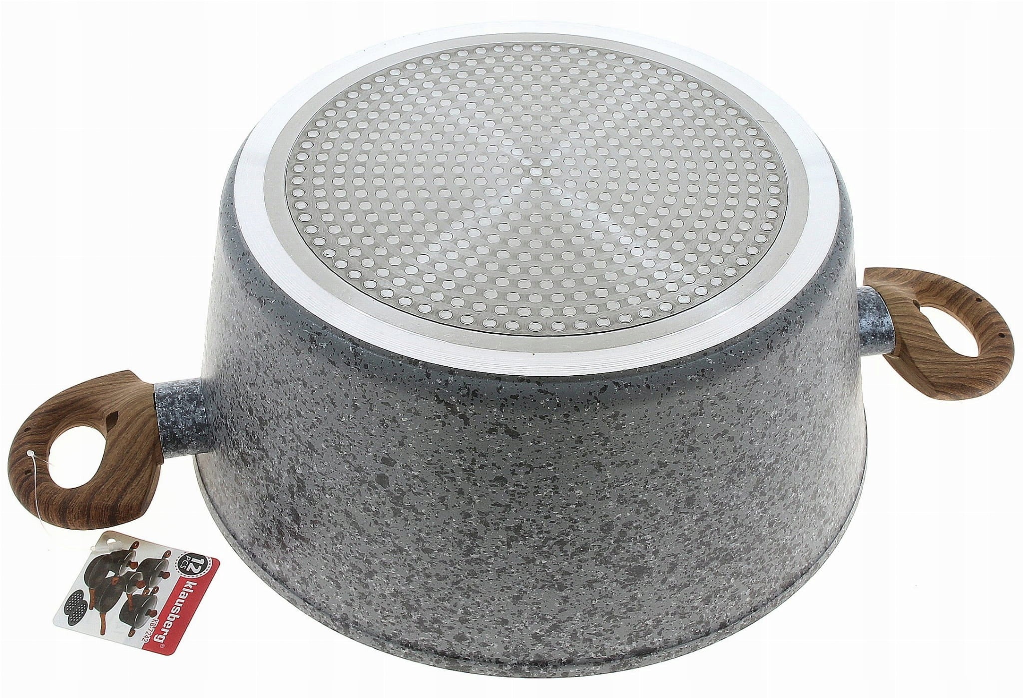 Set of GRANITe pots MARBLE Induction Gas KLAUSBERG KB 7242 Number of items in the set 12