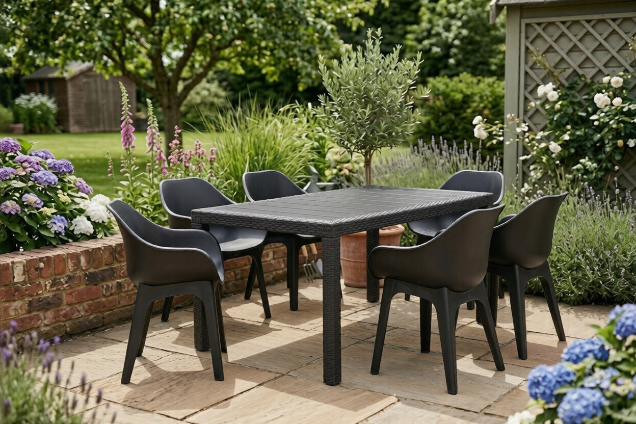 Set of Garden Furniture Liveto Duo 6 chairs + table Manufacturer Corciano