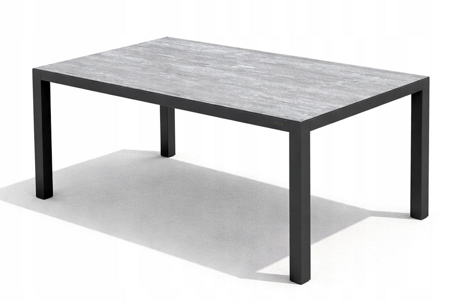 Set of Garden Furniture Modular Aluminum Corner Table 2 Graphite Armchairs Number of items in the set 4