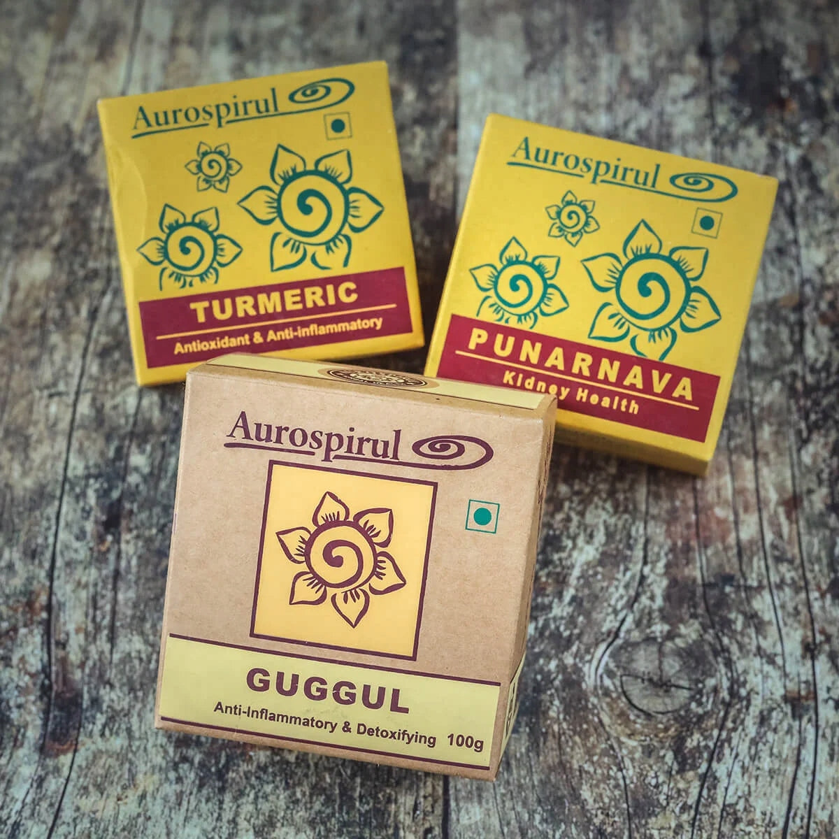 Set of Herbs FOR JOINTS AND MOBILITY Cert. India ORGANIC Ayurveda Aurospirul Packaging status original